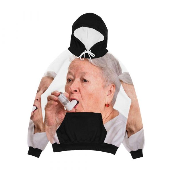 Grandma s Inhaler Men's All-Over-Print Hoodie