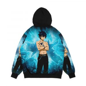 Alternative view of Gray Fullbuster Fairy Tail Anime Galaxy Men's All-Over-Print Hoodie
