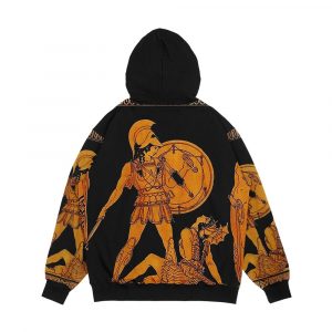 Alternative view of Greece Ancient God And Goddess Frieze Print Men's All-Over-Print Hoodie