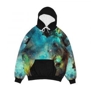 Green Galaxy Men's All-Over-Print Hoodie
