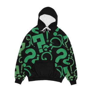 Green Question Marks Men's All-Over-Print Hoodie