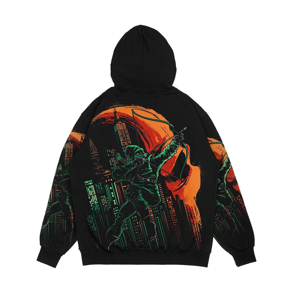 Green Vigilance Men's All-Over-Print Hoodie - Image 2