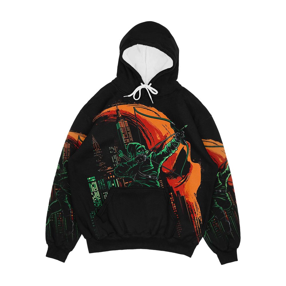 Green Vigilance Men's All-Over-Print Hoodie