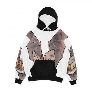 Grey Long Eared Bat Men's All-Over-Print Hoodie