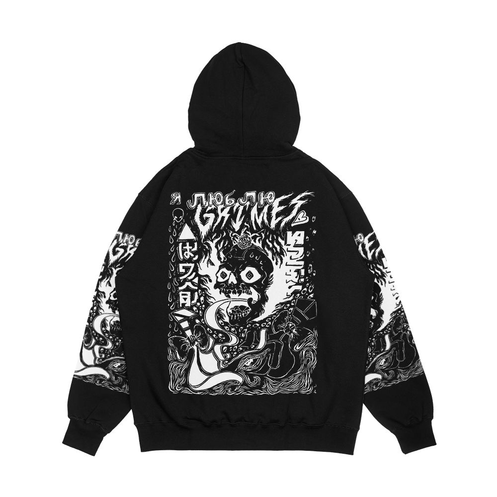 Grimes Visions Inverted Occult Men's All-Over-Print Hoodie - Image 2