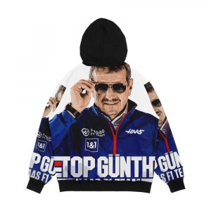 Alternative view of Guenther Steiner Topg nth Haas F1 Team Men's All-Over-Print Hoodie