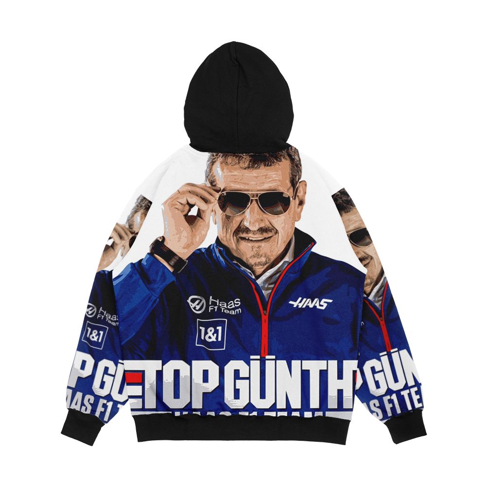 Guenther Steiner Topg nth Haas F1 Team Men's All-Over-Print Hoodie - Image 2