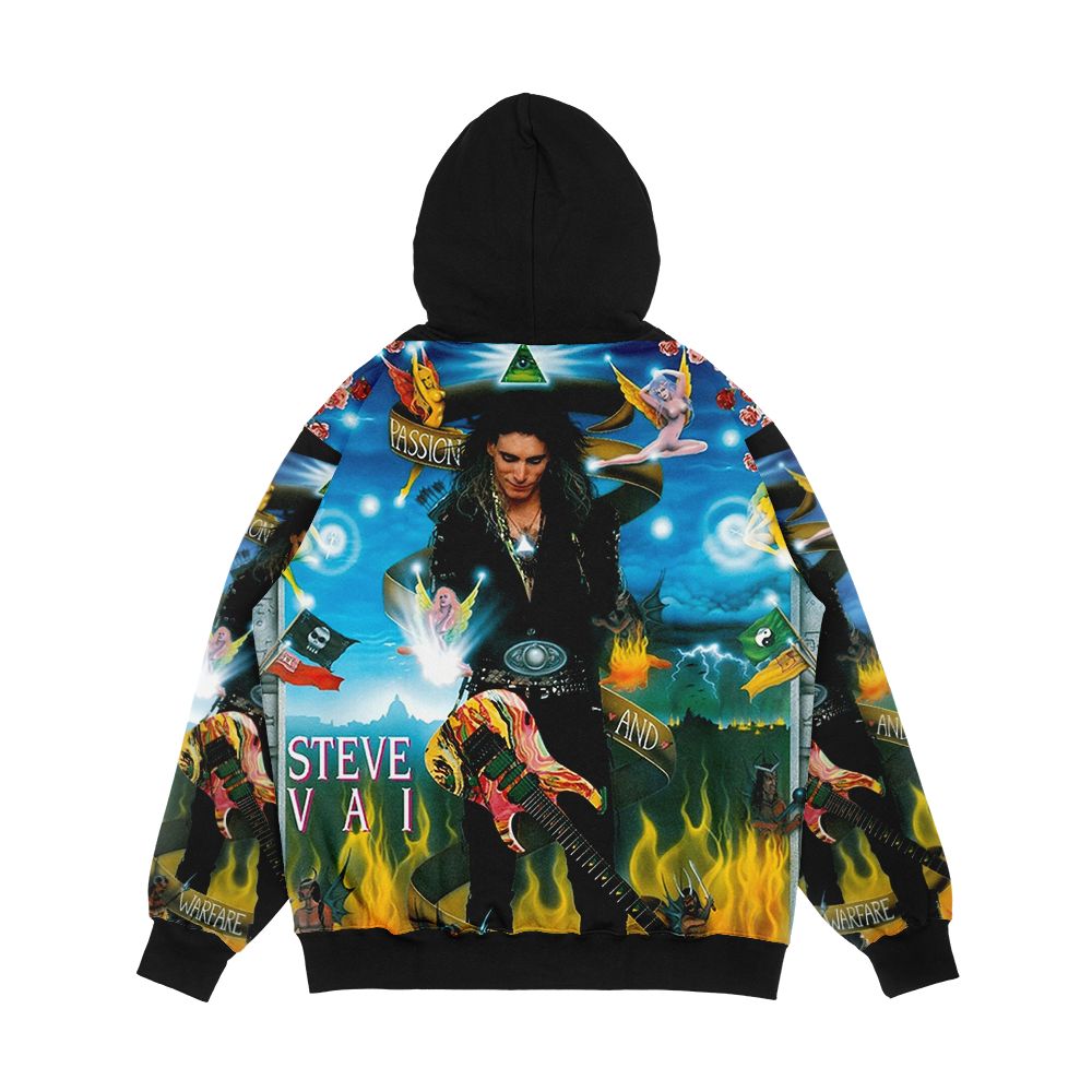 Guitarist Music Style Steve Vai 2016 Men's All-Over-Print Hoodie - Image 2