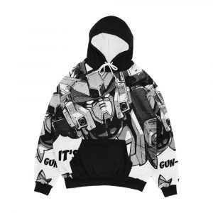 Gundam Wing Manga Heavyarms Men's All-Over-Print Hoodie