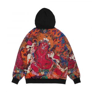 Alternative view of Guru Dragpo Tibetan Buddhism Restored Artwork Men's All-Over-Print Hoodie