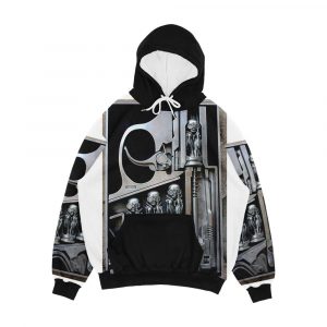 H R Giger Museum Entrance Statue Gruyeres Switzerland Men's All-Over-Print Hoodie
