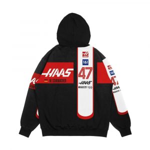 Alternative view of Haas F1 2022 Nose Schumacher Men's All-Over-Print Hoodie