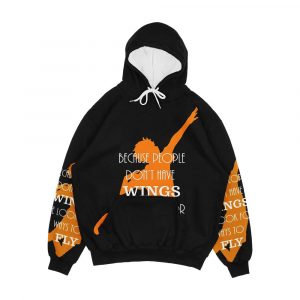 Haikyuu Because People Don T Have Wings We Look For Ways To Fly Men's All-Over-Print Hoodie