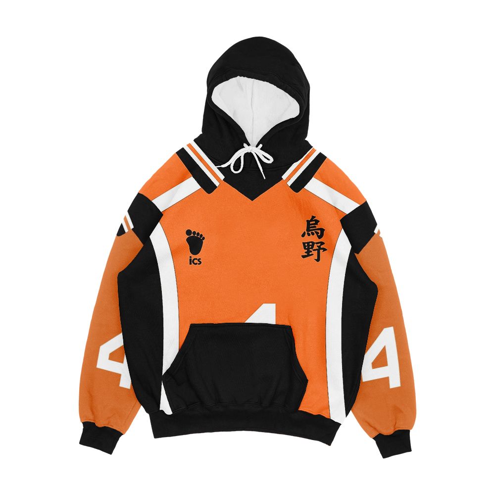 Haikyuu Nishinoya Yu Jersey 4 Men's All-Over-Print Hoodie