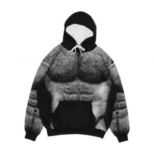Hairy Torso Of Naked Man Men's All-Over-Print Hoodie