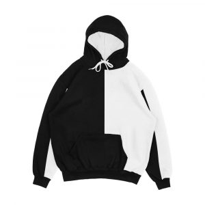 Half Black Half White Men's All-Over-Print Hoodie