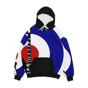 Half Rick Bullseye Men's All-Over-Print Hoodie