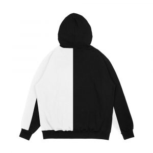 Alternative view of Half White Half Black Men's All-Over-Print Hoodie