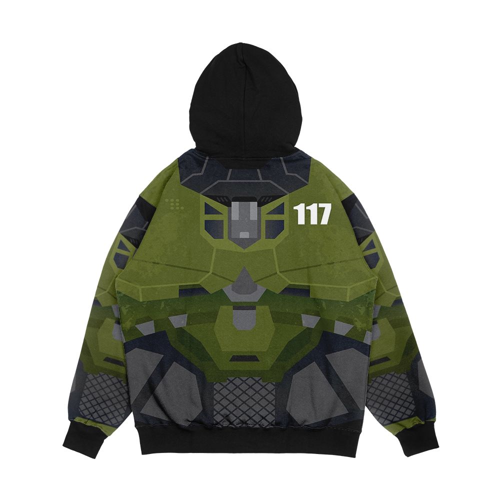 Halo Infinite Master Chief Armor Men's All-Over-Print Hoodie - Image 2