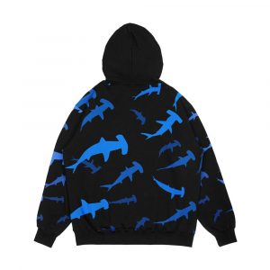 Alternative view of Hammerhead Shark Men's All-Over-Print Hoodie