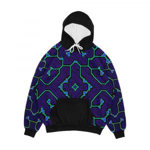 Hand Drawn Shipibo Art Sacred Geometry Men's All-Over-Print Hoodie