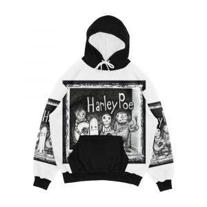 Harley Poe Folk Punk Men's All-Over-Print Hoodie