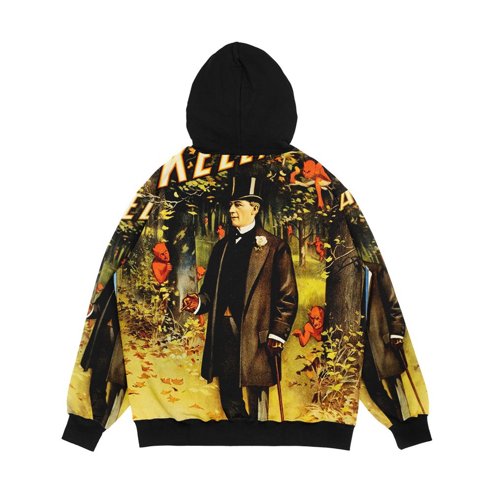 Harry Kellar American Magician Illusionist Performances Vintage Theater Advertisement Men's All-Over-Print Hoodie - Image 2