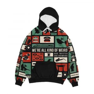 Haruki Murakami Men's All-Over-Print Hoodie