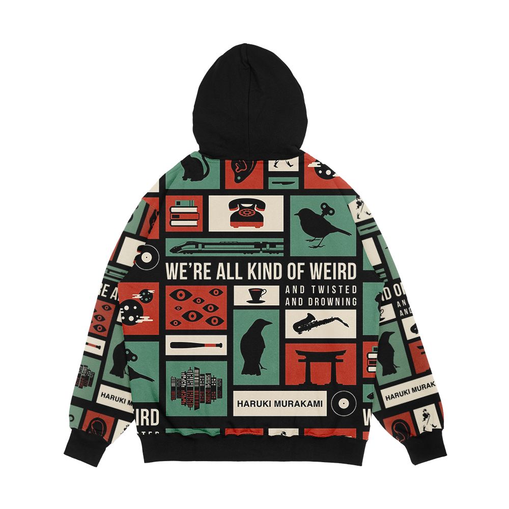 Haruki Murakami Men's All-Over-Print Hoodie - Image 2