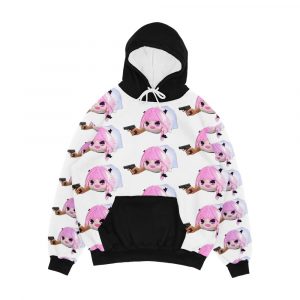 Haunted Astolfo Bean Plushie With A Gun Men's All-Over-Print Hoodie