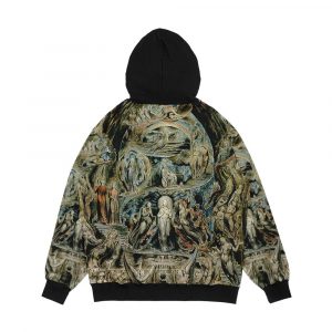 Alternative view of Hd Meditations Among The Tombs By William Blake High Definition Men's All-Over-Print Hoodie