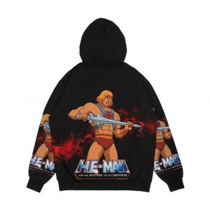 Alternative view of He Man Masters Of The Universe Men's All-Over-Print Hoodie