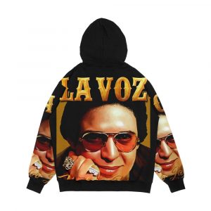Alternative view of Hector Lavoe El Cantante Puerto Rico La Voz Men's All-Over-Print Hoodie