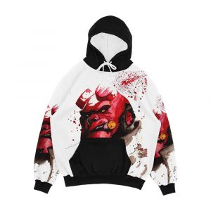 Hellboy Watercolor Design Comic Fanart Men's All-Over-Print Hoodie