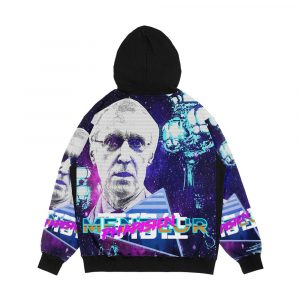 Alternative view of Henry De Lesquen Vaporwave By Yugissou Men's All-Over-Print Hoodie