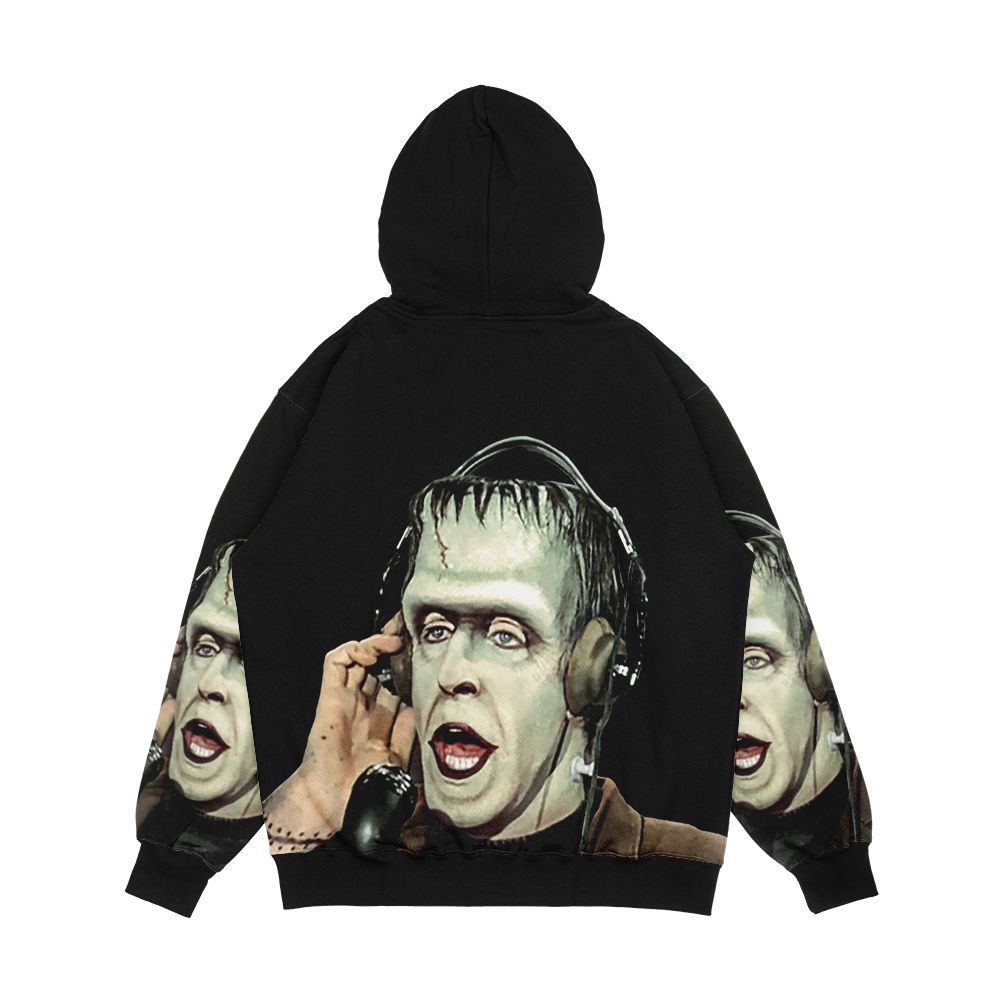 Herman Munster At The Radio Men's All-Over-Print Hoodie - Image 2
