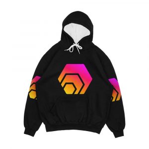 Hex Crypto Hexagon Logo Men's All-Over-Print Hoodie