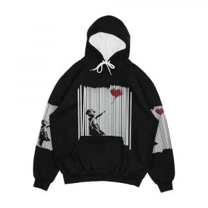 Hey I Fixed It Banksy Shredded Balloon Girl Men's All-Over-Print Hoodie