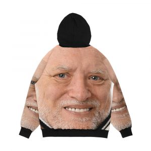 Alternative view of Hide The Pain Harold High Definition Men's All-Over-Print Hoodie