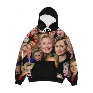 Hillary Clinton Collage Men's All-Over-Print Hoodie