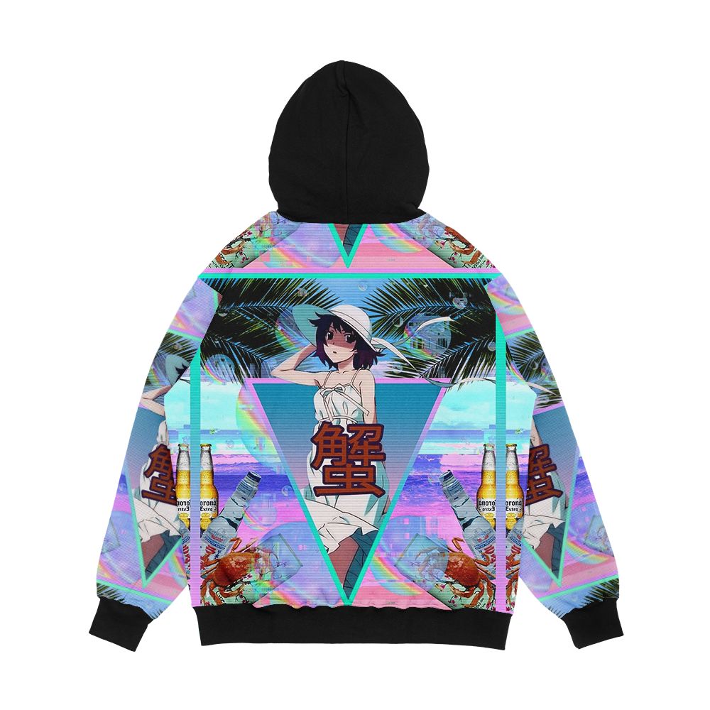 Hitagiwave Men's All-Over-Print Hoodie - Image 2
