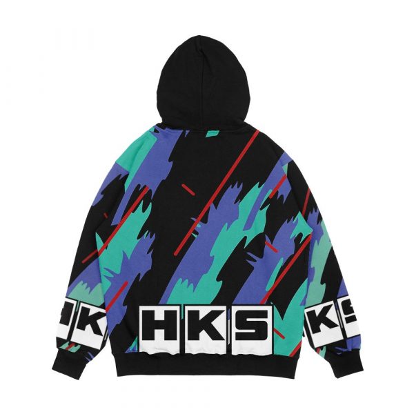 Hks Retro Pattern Men's All-Over-Print Hoodie - Image 2