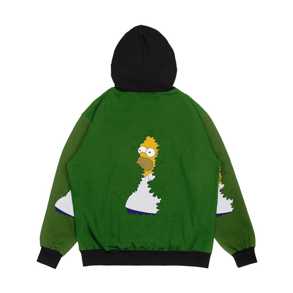 Homer In The Bushes Men's All-Over-Print Hoodie - Image 2