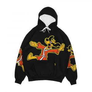 Hong Kong Phooey Black Men's All-Over-Print Hoodie