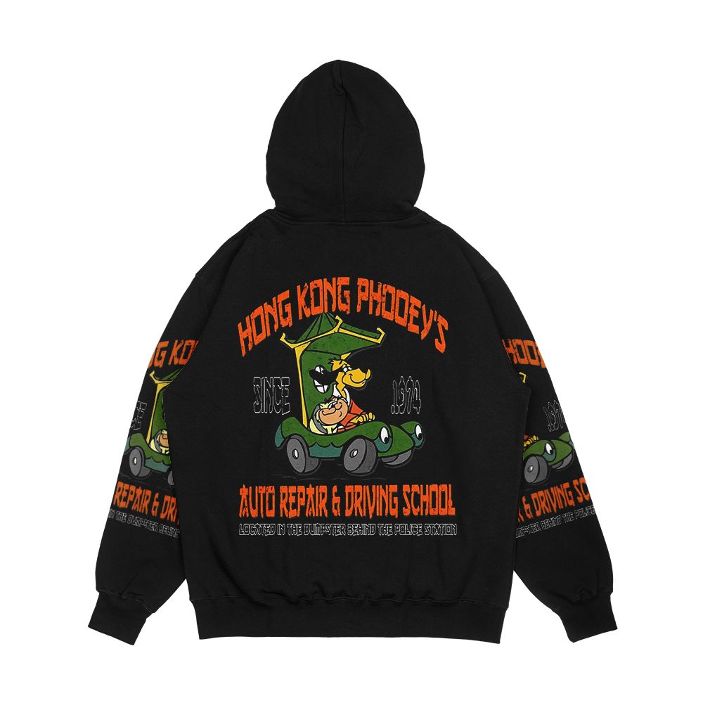 Hong Kong Phooey s Auto Repair And Driving School Men's All-Over-Print Hoodie - Image 2