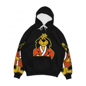 Hong Kong Phooey Standing Black Men's All-Over-Print Hoodie