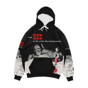 How Red Is The Little Red School House Men's All-Over-Print Hoodie