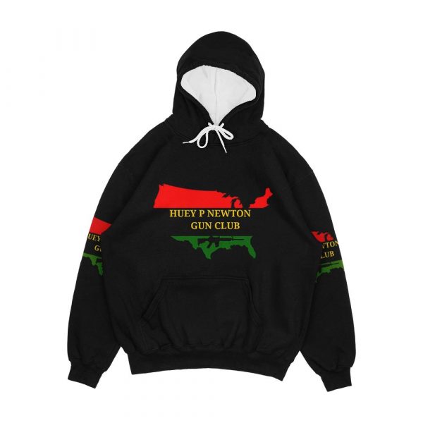 Huey P Newton Gun Club Men's All-Over-Print Hoodie