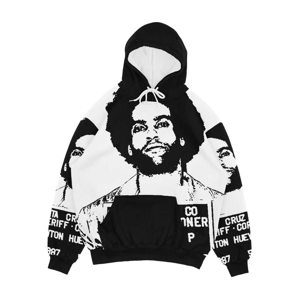 Huey P Newton Mugshot Men's All-Over-Print Hoodie