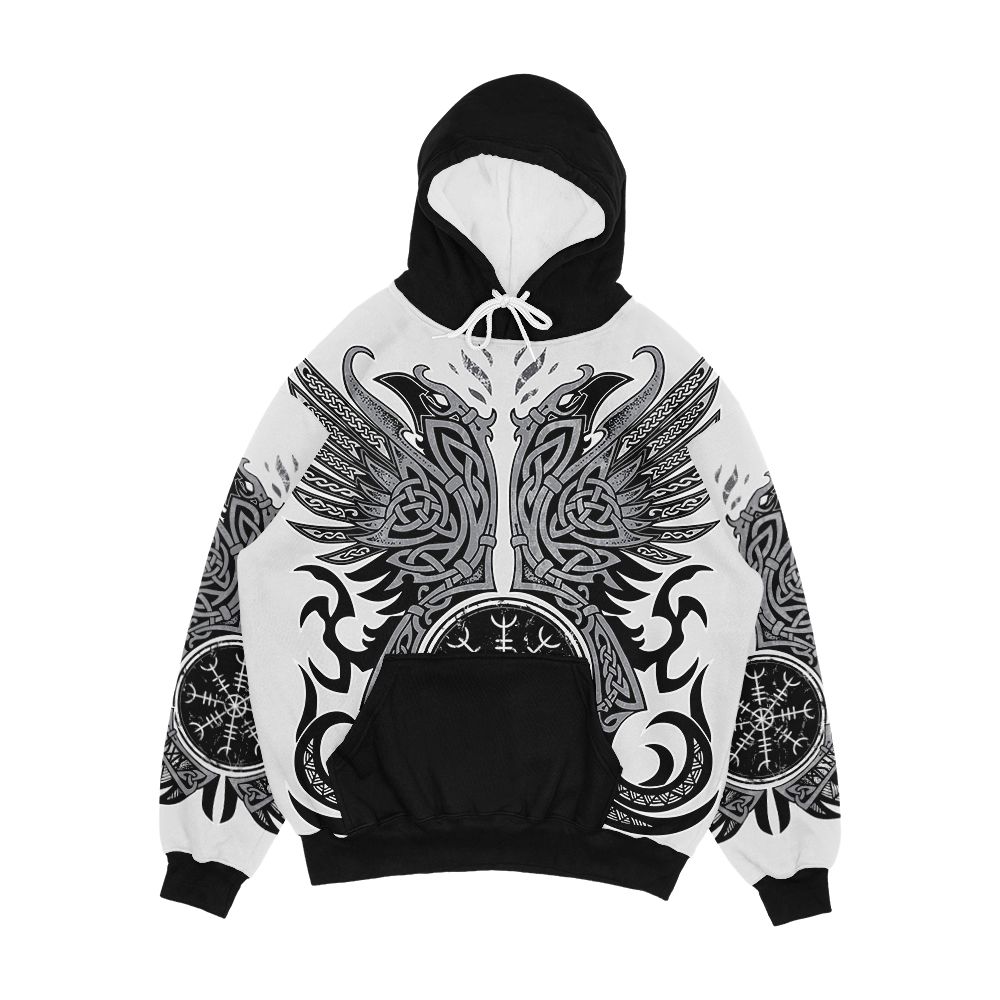 Huginn And Muninn Odin s Ravens Men's All-Over-Print Hoodie